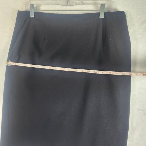 Merona Stretch Black Knee Length, Midi, Pencil Skirt Stretch Zipper Size 12 - Picture 7 of 9